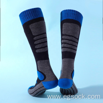 Merino wool knee high ski socks